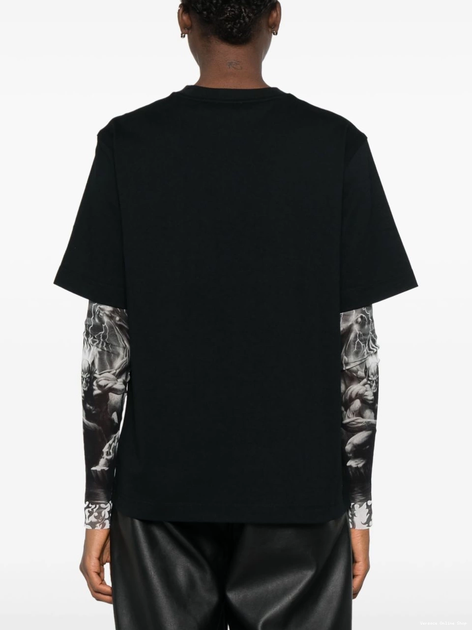 Affordable T-shirt flocked-logo Versace Women 0504